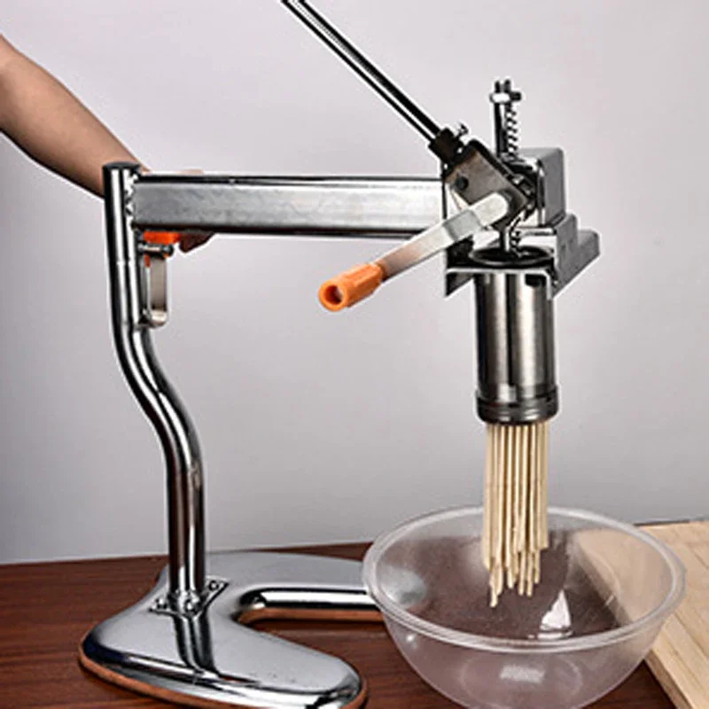 ماكينة ضغط المعكرونة اليدوية المنزلية المصنوعة من الفولاذ المقاوم للصدأ ماكينة صنع المودلز المحمولة ذات المحورين ماكينة ضغط المعكرونة اليدوية