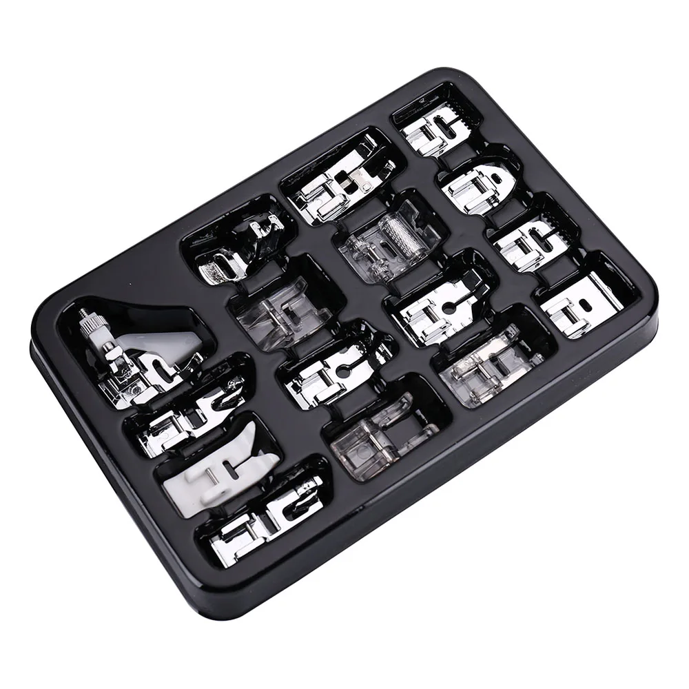 11-82pcs/Set Sewing Machine Presser Foot Press For Brother Singer Kit Braiding Blind Stitch OverLock Zipper Ruler Parts