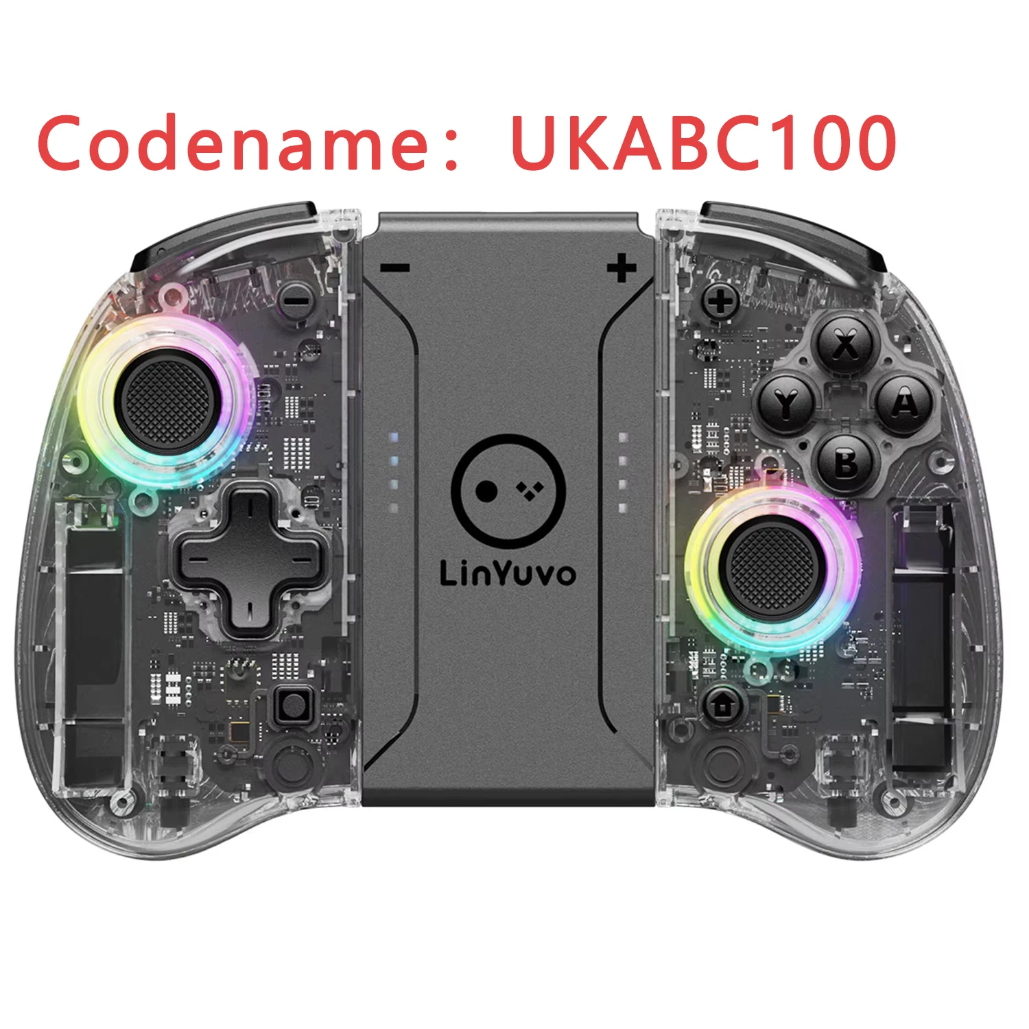 LinYuvo KS37B Meteor Light Joycons Wireless Controller for Switch/OLED with Programmable/Motion Control/Dual Vibration/Turbo