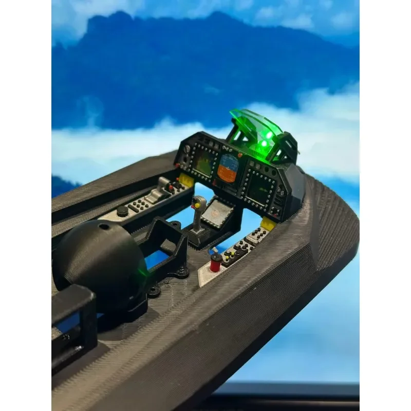 3D Printed Cockpit Interior FPV Cockpit  for Great White Shark V1  Airliner Twin-Motor Fixed Wing FPV Plane Long Range Modified