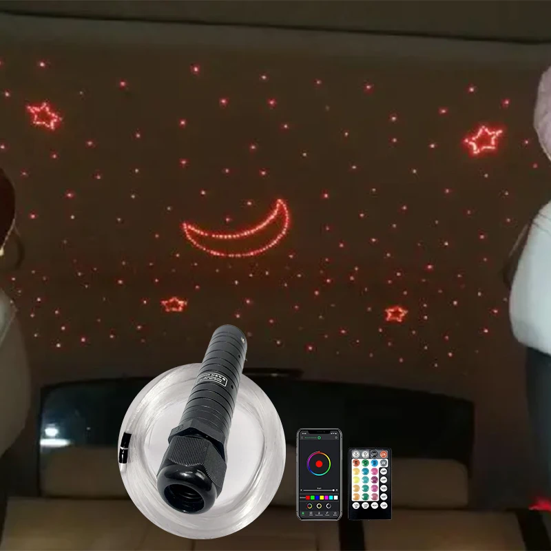 Imagem -03 - Twinkle Fibra Óptica Estrela Teto Kit Controle Bluetooth Carro Estrelado Led Light Saída de Fábrica Mista Kid Room Lâmpada