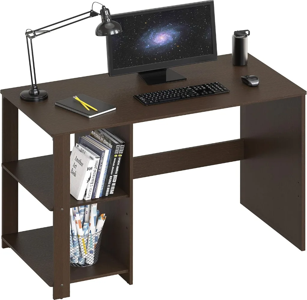 

Home Office Computer Desk with Shelves, Espresso