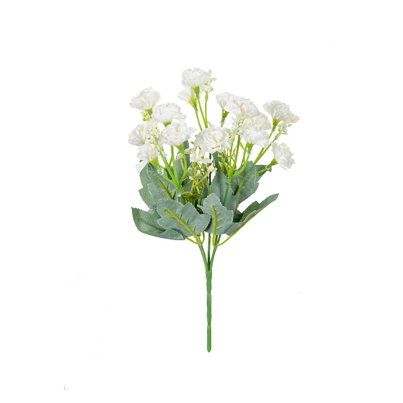 Künstliche Blumen Rose Nelke Festlicher Kranz Zubehör für Außenbereich Garten Zuhause Büro Vase Braut Hochzeitsdekoration DIY Geschenk Requisiten – Detail 24