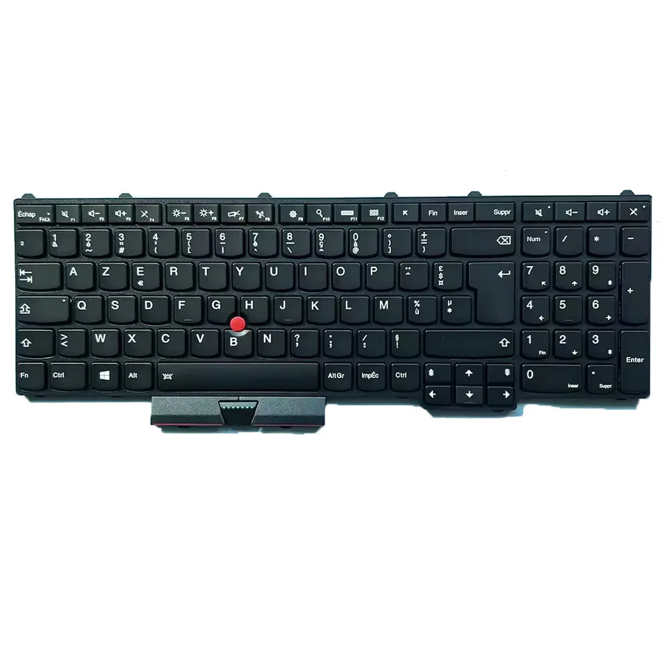 

Французская клавиатура AZERTY с указателем без подсветки для Lenovo Thinkpad P50 P51 P70 P71 01HW200 PYBLW-105FR 9A18649 SN20M15446