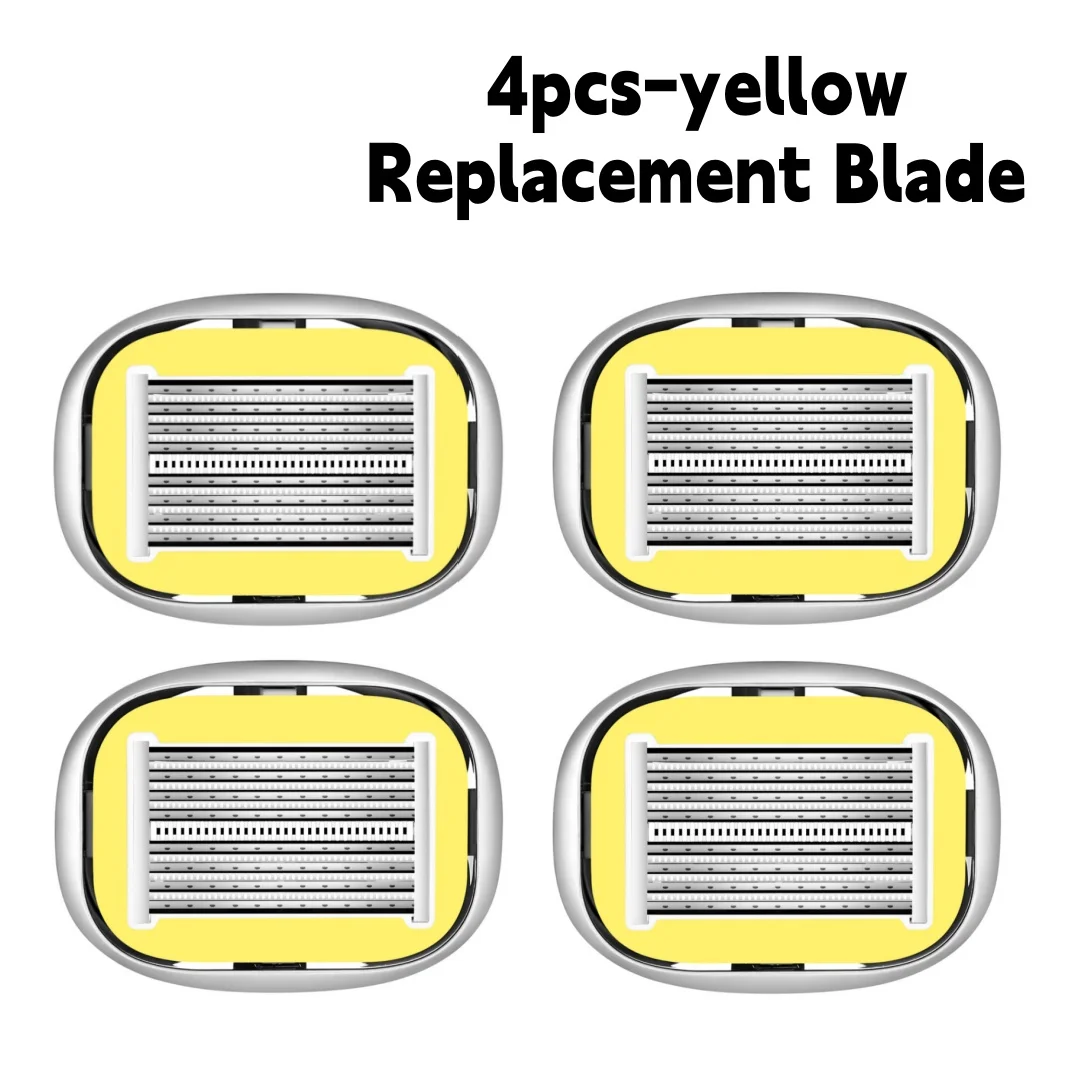 أداة حلاقة يدوية للرأس الأصلع، متخصصة لقص الشعر والحلاقة، ماكينة حلاقة يدوية لشعر الإبط والساق، شفرات مكونة من 8 طبقات #5