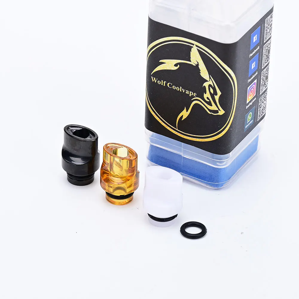 2 Stuks Wolfcoolvape 510 Infuus Tip Fluit Tip Tip Tip 510 Mtl Infuus Tip Pei Pc Voor Bb/Billet/Boro Rda/Rta/Rdta/Rdta Verstuiver