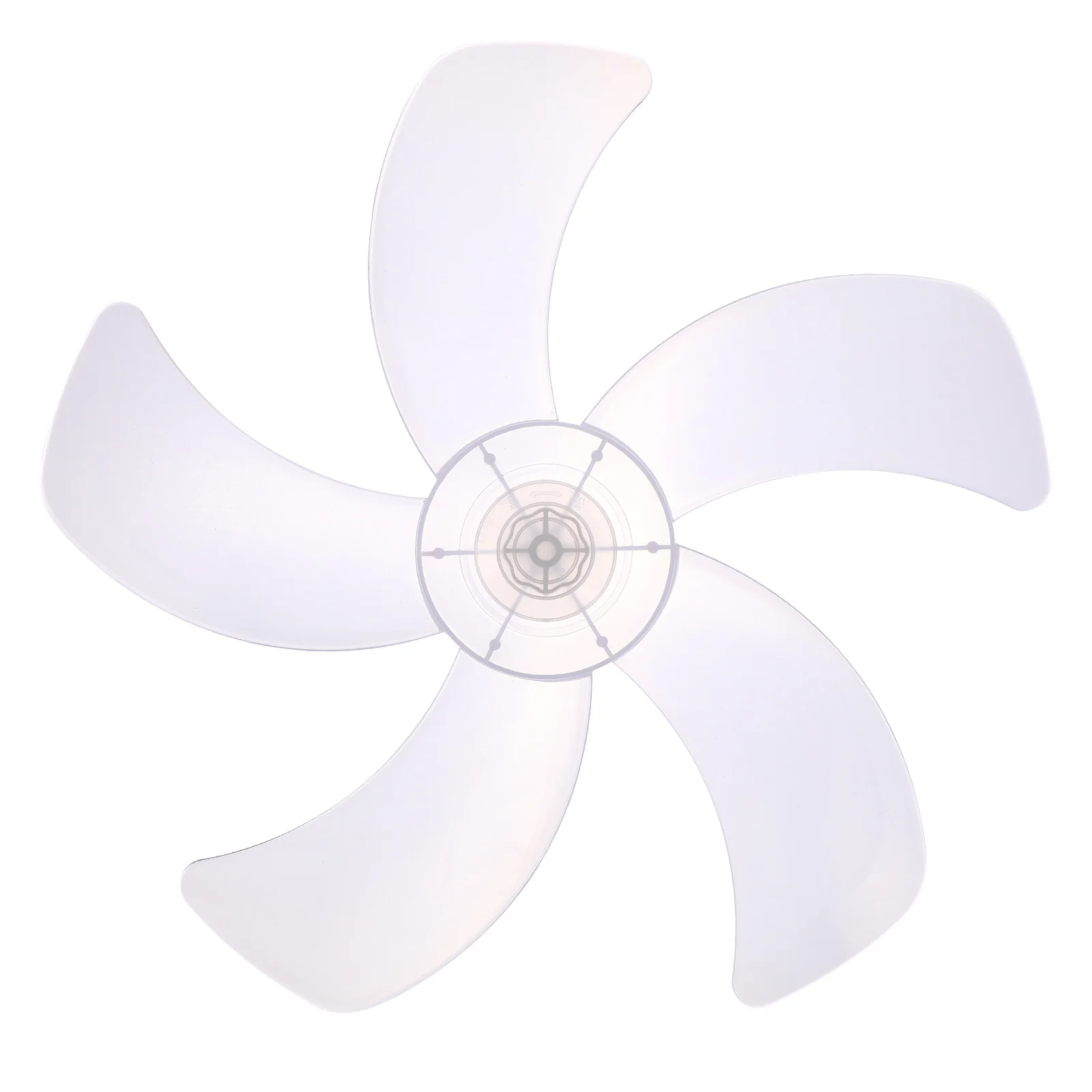 

Universal 16 Inch Fan Blades 5 Leaves Plastic Replacement Fan Accessories for Standing Pedestal Table Floor Fans Easy Install