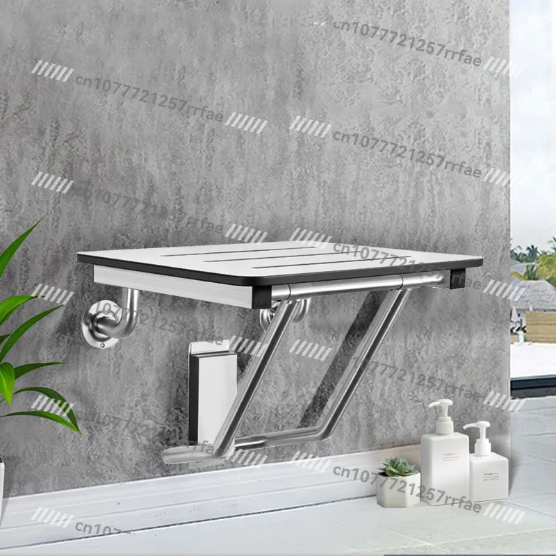 New Design White Safe Durable Bathroom Bathtub Wall Mounted Folding Shower Seat Bathroom Chair for Elderly