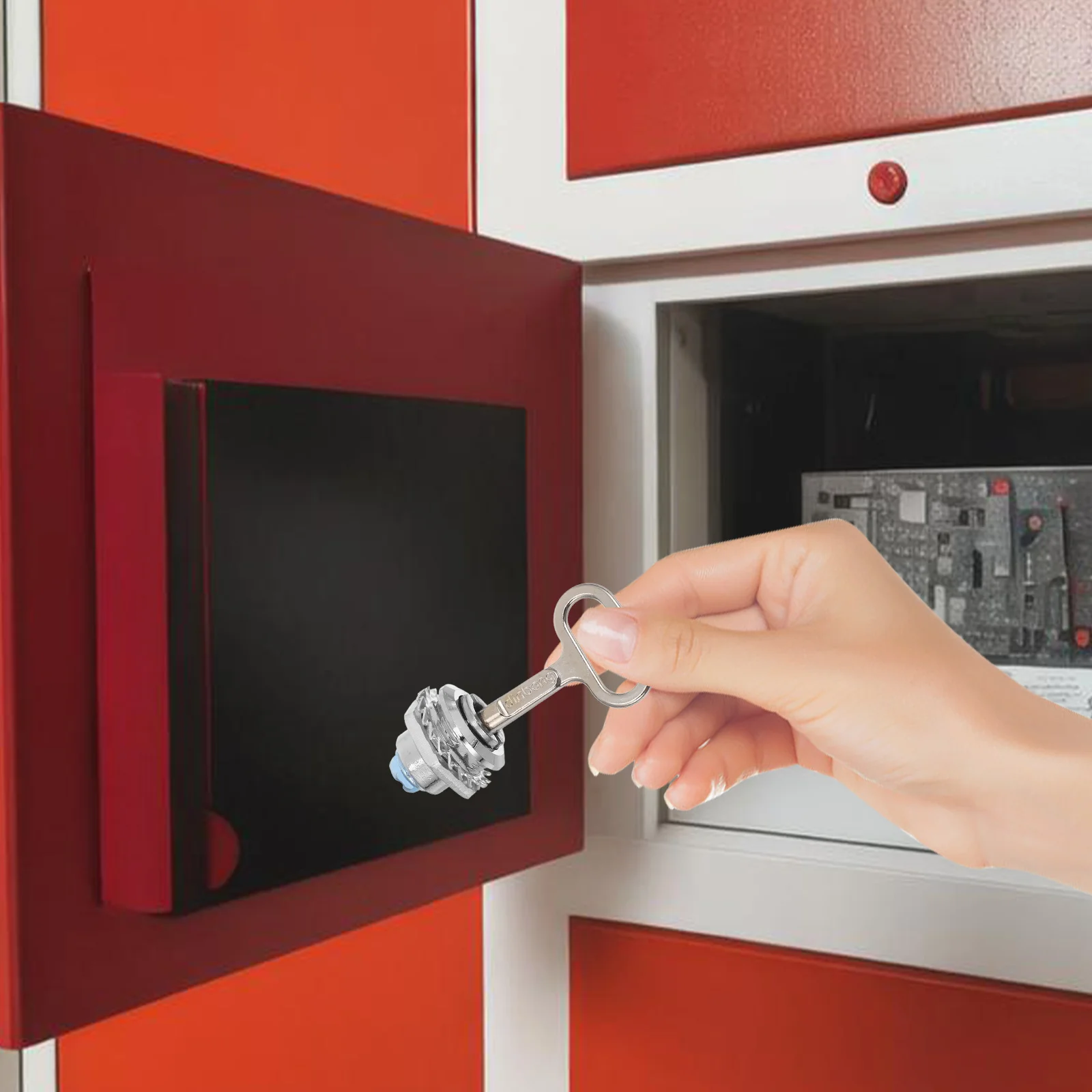 

Cabinet Locks Electric Meter Gas Cam Set S Type Box Latch Water Hose Fire Hydrant Compatible Zinc Alloy Hardware Tool