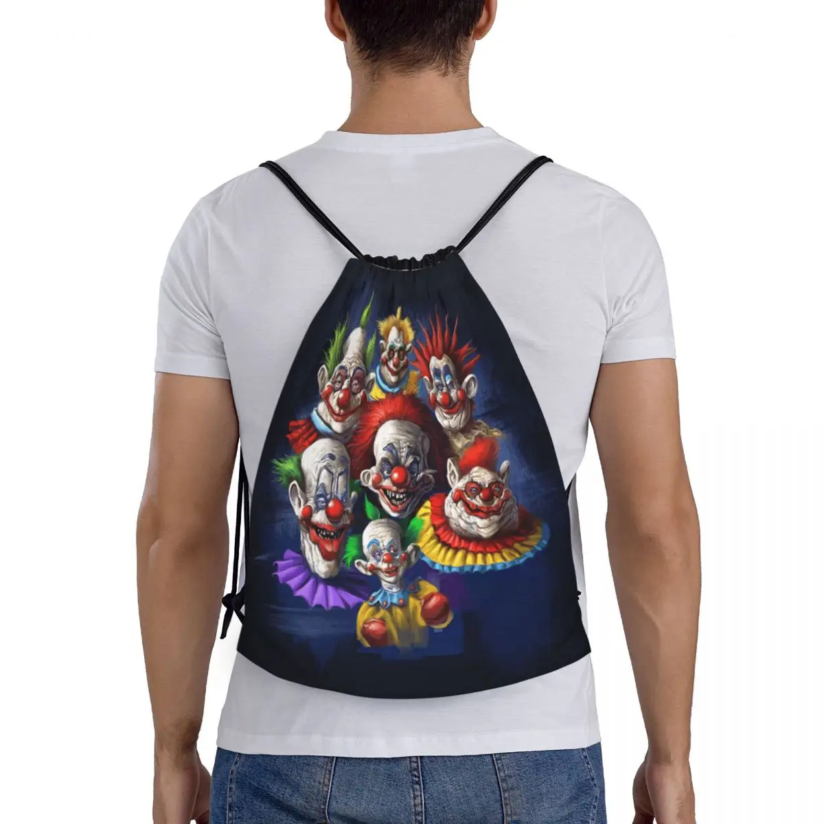 

Killer Klowns From Outer Space (3) Backpacks Casual Portable Drawstring Bags Sports Bag Book Bags For Travel Students