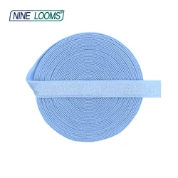 NINE LOOMS Shiny Satin Non-Foldover Elastic 3/8