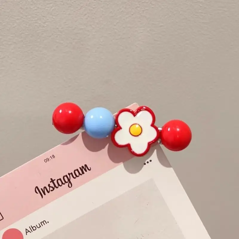 2 قطعة الحلوى الحلو الزعرور حبة زهرة الشريط مشبك شعر المرأة الجانب كليب لطيف دبوس الشعر الانفجارات المشابك اكسسوارات للشعر فتاة هدية