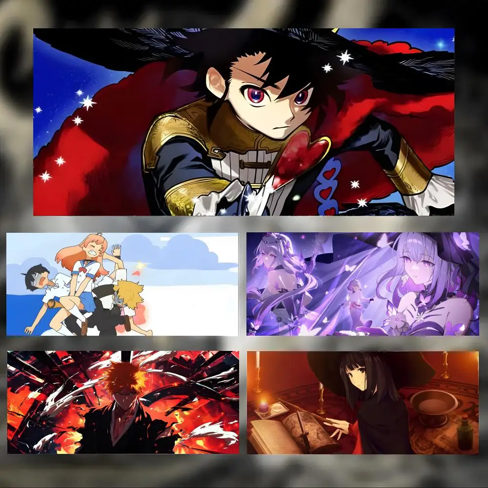 Cool Magical Anime I-Ichi the Witch Mouse Pad Large Thick Desk Pad Stitched Edges Gaming Mouse Mat for PC