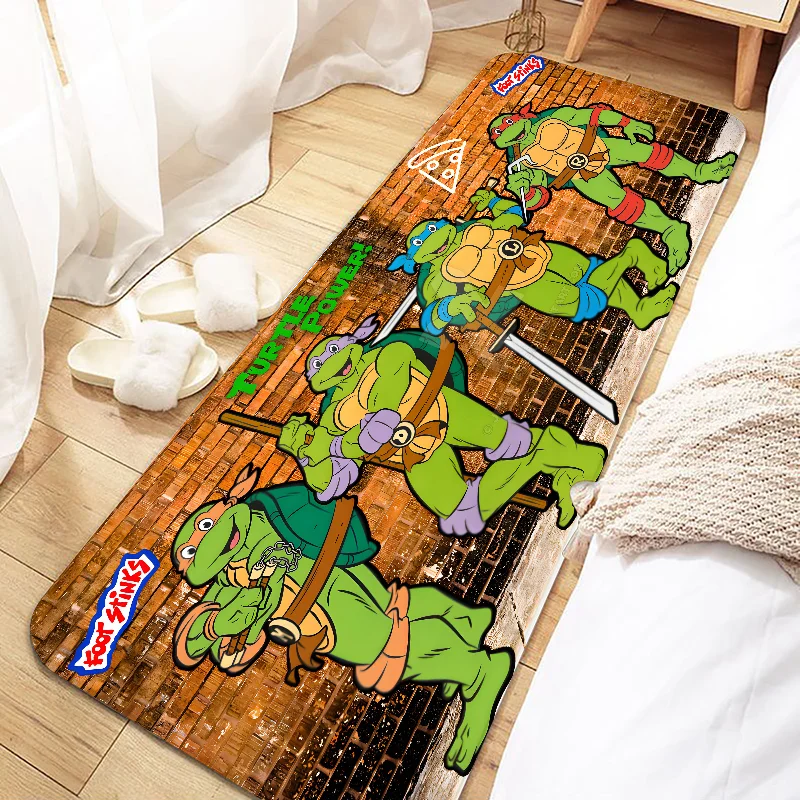 N-Ninja Turtles Door Mat Entrance Non-slip Doormat Washable Kitchen Carpet Living Room Hallway Rugs Bathroom Bath Door Mats