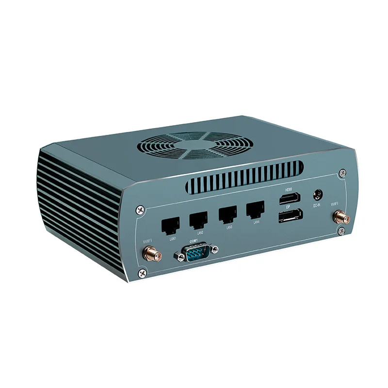 Topton Solid FU04 جدار الحماية كمبيوتر صغير AMD R5 8645HS 7535U 4*2.5G LAN 2 * DDR5 2 * NVMe ألعاب كمبيوتر صغير Proxmox رؤية الآلة