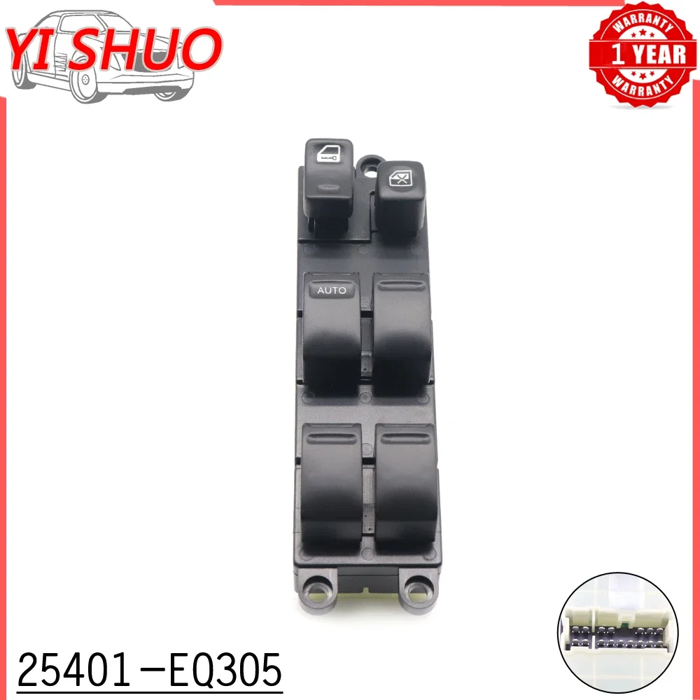 

Car 25401-EQ305 Front Left Power Window Master Lifter Control Switch For Nissan X-Trail 2002-2007 02-07 25401EQ305 auto parts