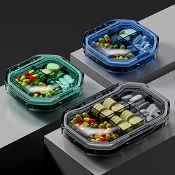 4/6 Grids Medicine Pill Storage Box Portable Travel Pill Case Vitamin Container Waterproof Tablets Organizer Plastic Capsules