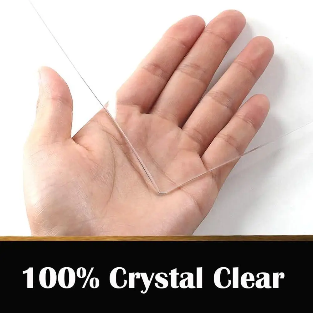 Capa de mesa em PVC transparente - 80 x 38 para proteção de mesa e jantar