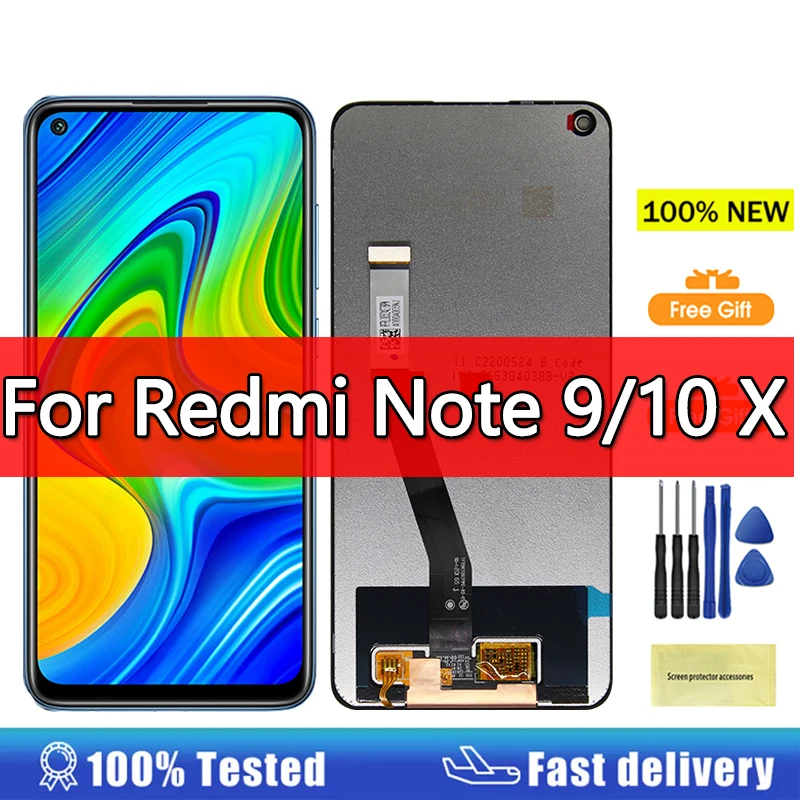 ЖК-дисплей 6,53 дюйма для Xiaomi Redmi Note 9, сменный экран для Redmi 10X, 4G, ЖК-дисплей M2003J15SG, дисплей M2003J15SC