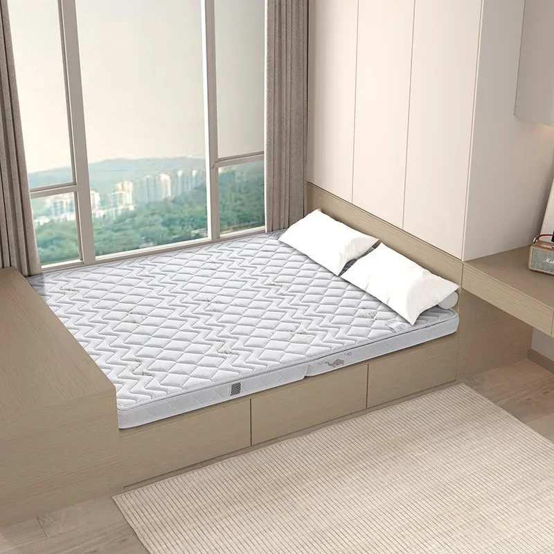 Moderately soft and hard, natural jute latex mattress, foldable and removable.