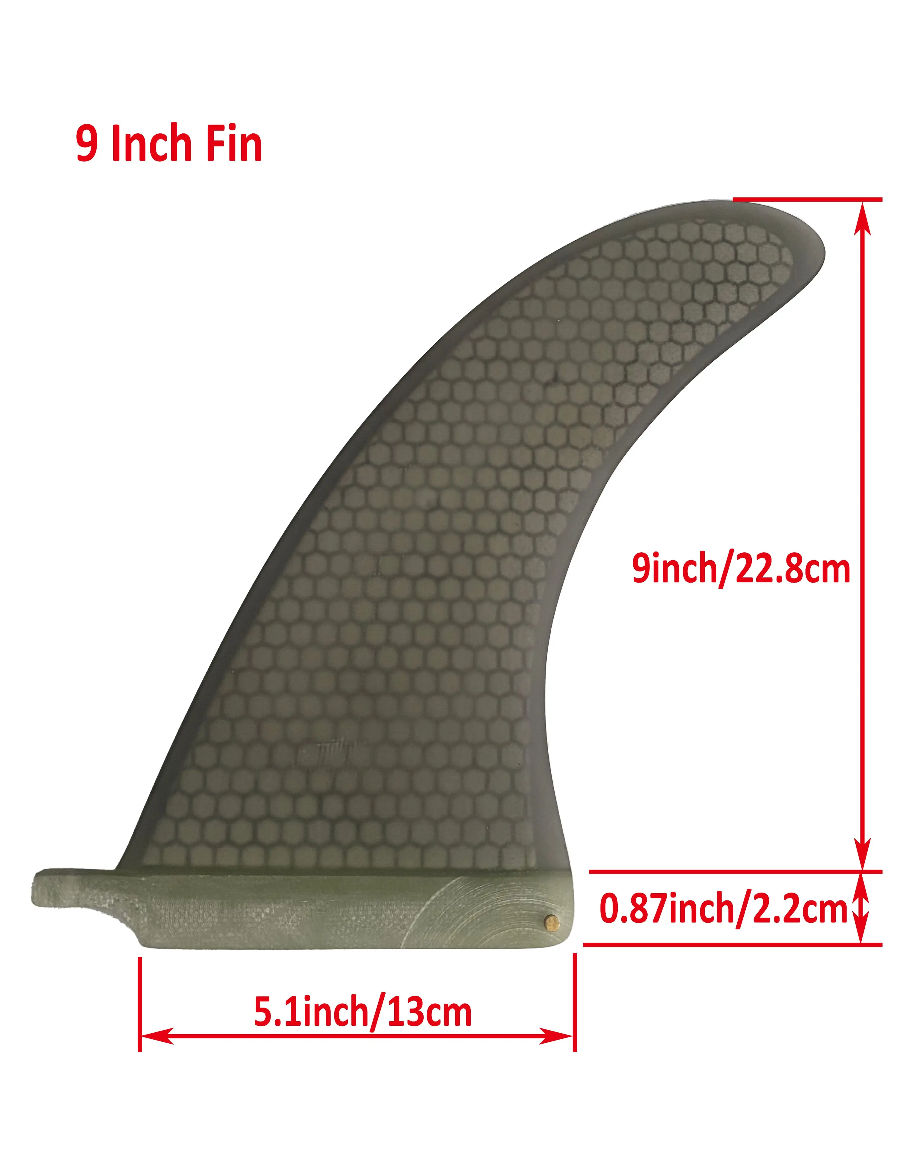 7/8/9/10 Zoll Surf Fin Honeycomb Fiberglas SUP Board Fin Für Surfbrett Longboard Surfen Wasser Sport Zubehör – Detail 4