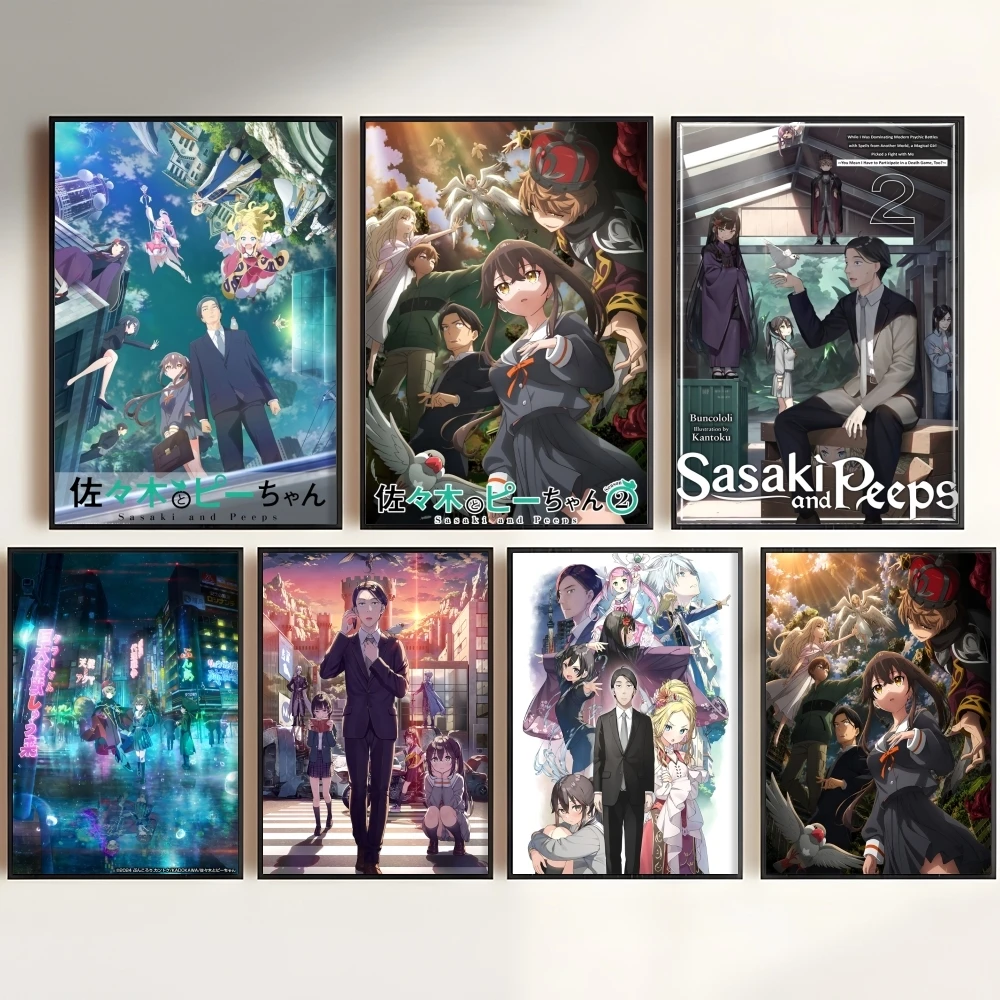 S-Sasaki And P-Peeps Painting Calligraphy Wall Art HD Canvas Oil Painting Posters Prints Home Bedroom Decor Gift