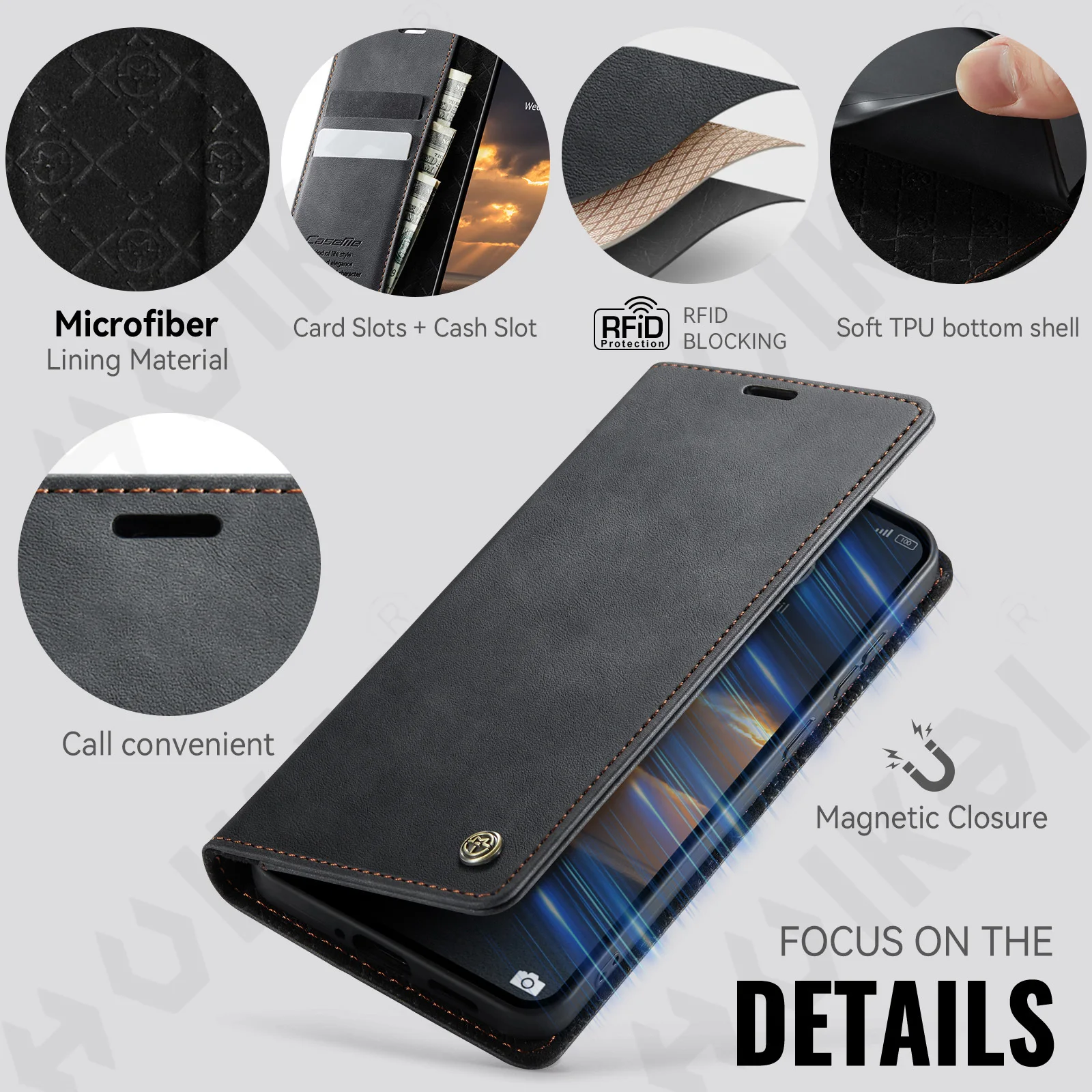 Case For Xiaomi 17 4G 5G Walle - Leather Folio Wallet Case ulasan dan harga
