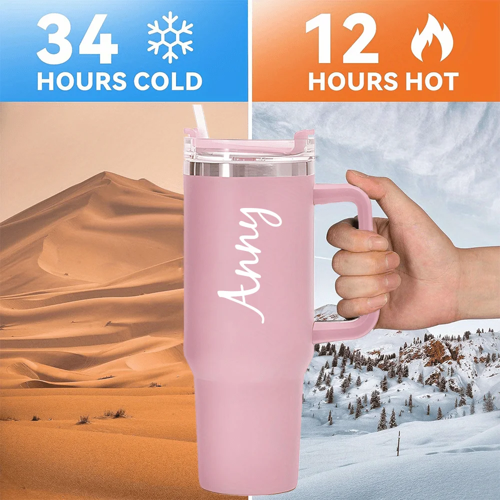 40oz Customed Picture Hot Cold Insulated  Portable Bottle Stainless Steel Tumbler Coffee Mugs Large Capacity Travel Water Cups