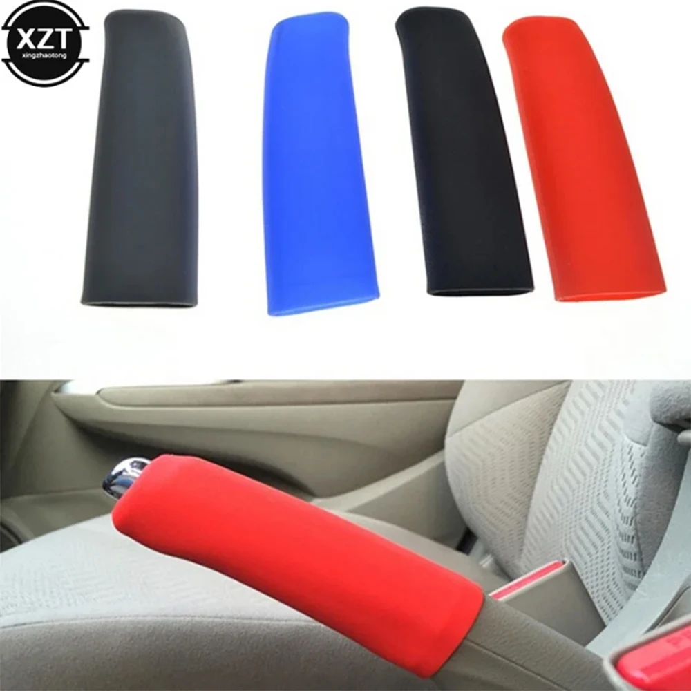 NEW Hand Brake Set Universal Car Handbrake Sleeve Silicone Gel Cover Anti-Skid Auto Parking Brake