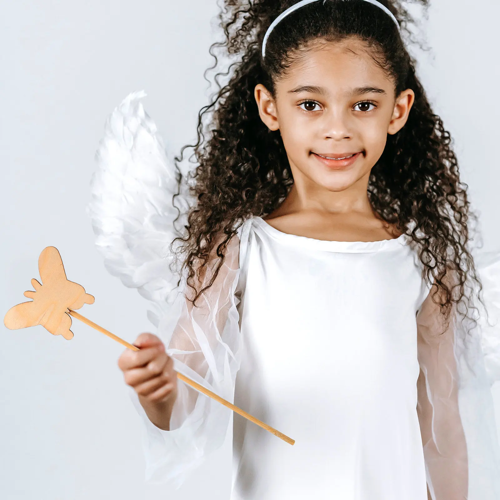 

12Pcs DIY Butterflies Wooden Fairy Wand Craft Children Painting Stick Handmade Kids Fairy Art Creative Project