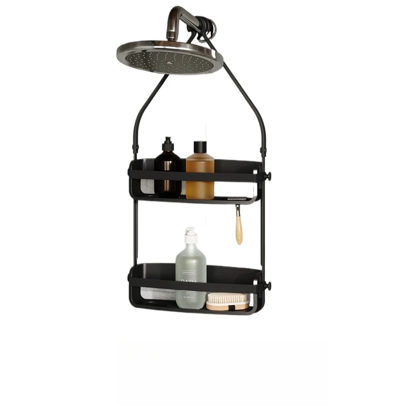 *Regal Toilette mehrschichtiger Hängekorb Badezimmer nicht stanzender Kleiderbügel