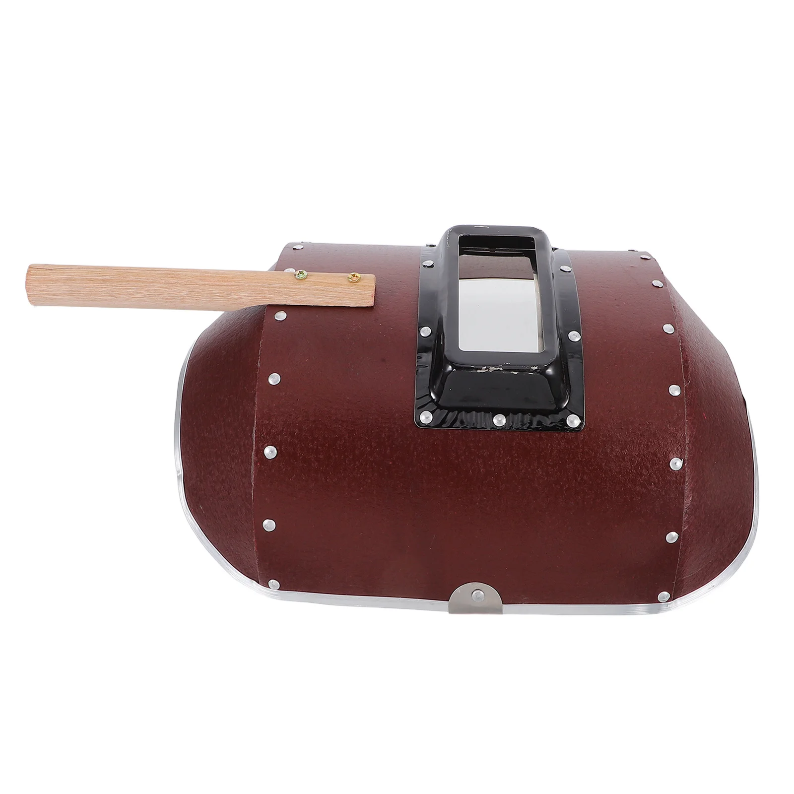 

Welding Mask With Wood Handle Handheld Shield For Electric Argon Arc Welding Spark Splash Protection Clear Vision