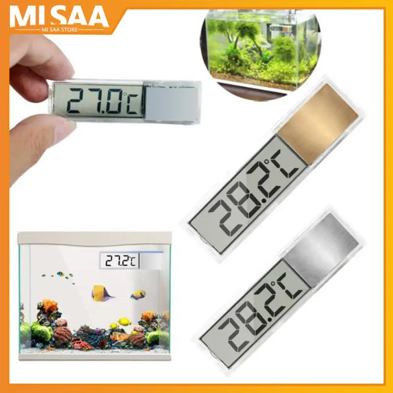 Waterproof Aquarium Thermometer 3D Digital LCD Electronic Temperature Fish Turtle Temp Meter Fish Tank And Aquarium Accessories