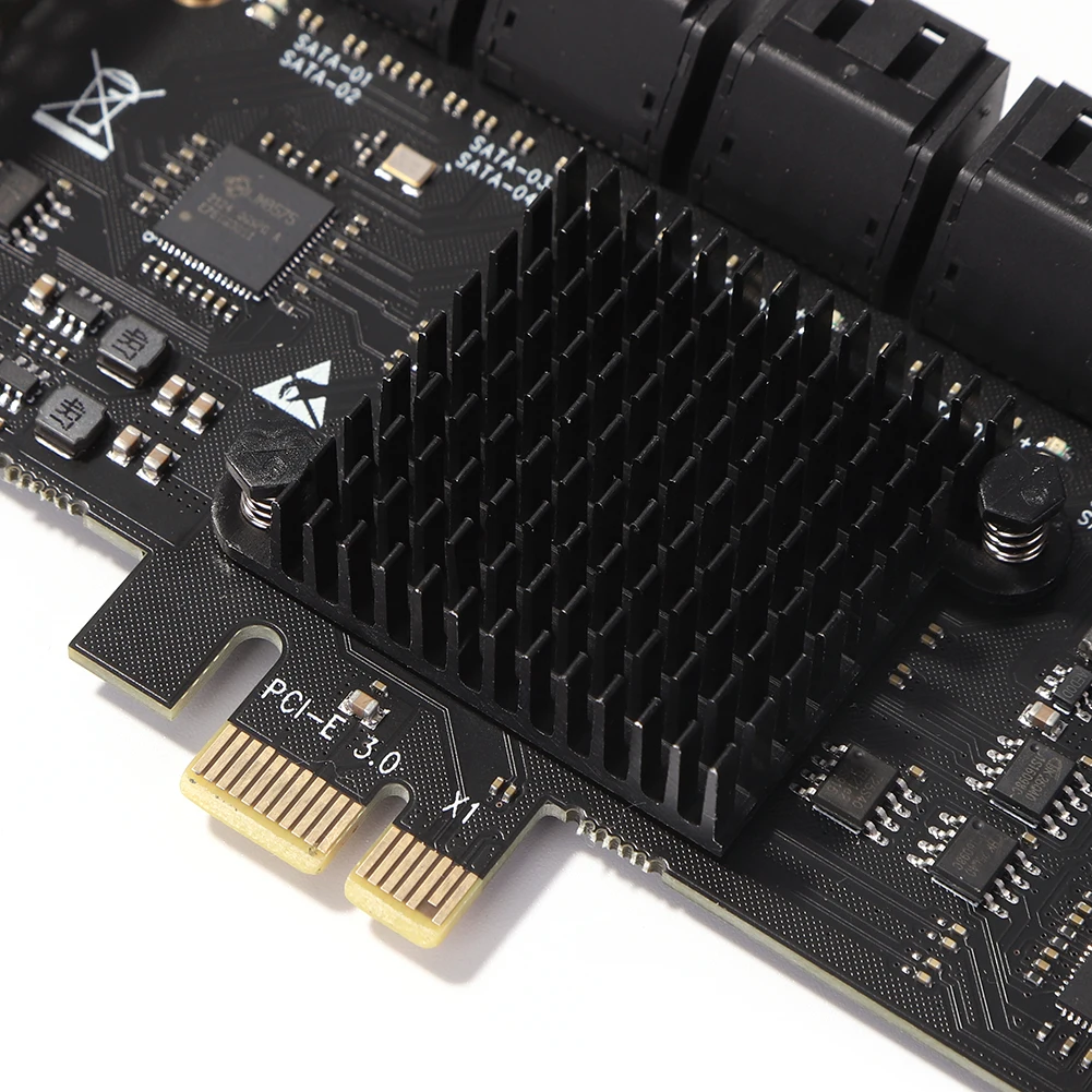 PCI-Express X1 SATA3.0 Riser Expansion Card Controller Adapter Riser Expansion Card SA3120J PCIE Adapter 20 Port 6Gbps