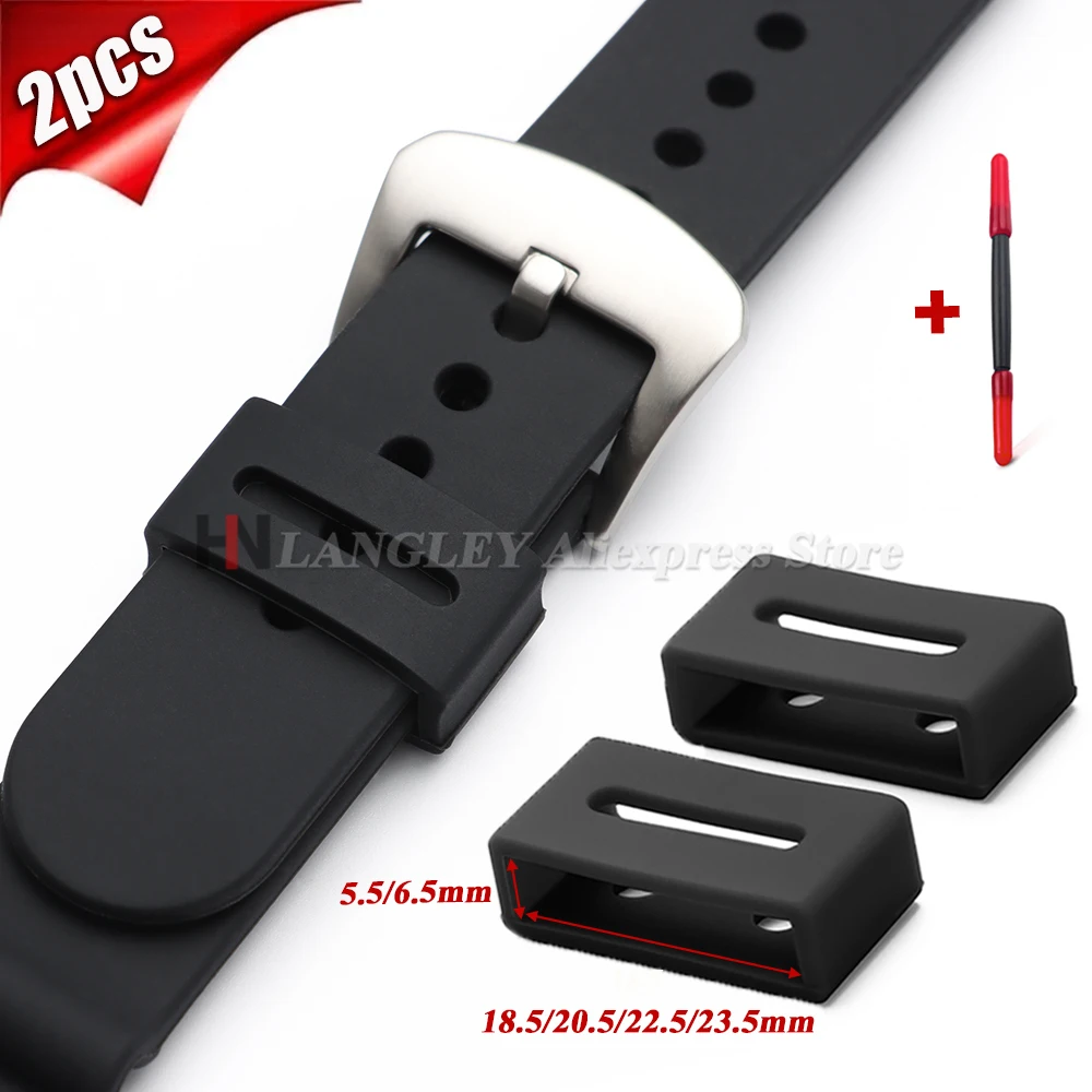 Silicone WatchBand Locker Ring For Casio GA110 Series Keeper Holder Loop Retainer Fastener Activity Ring Bezel Watch Accessories