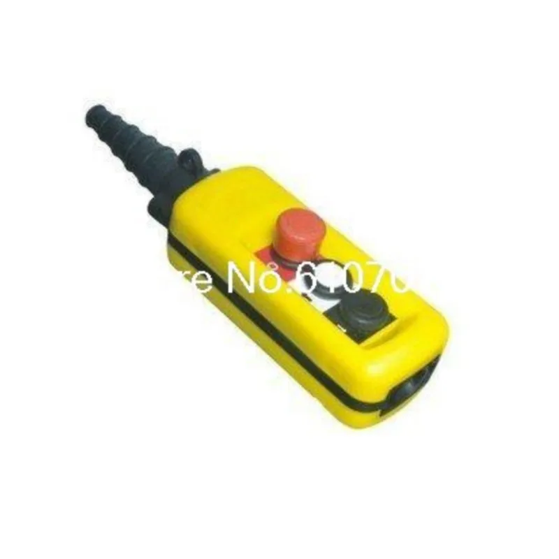 

1 Speed Control Hoist Crane 2 Pushbuttons Pendant Control Station With Emergency Stop XAC-2713