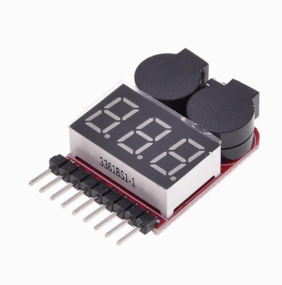 

Digital 2 IN 1 1S-8S Lithium Battery Low Voltage Indicator Buzzer Alarm Module for Lipo/Li-ion/Fe RC Helicopter Battery Tester