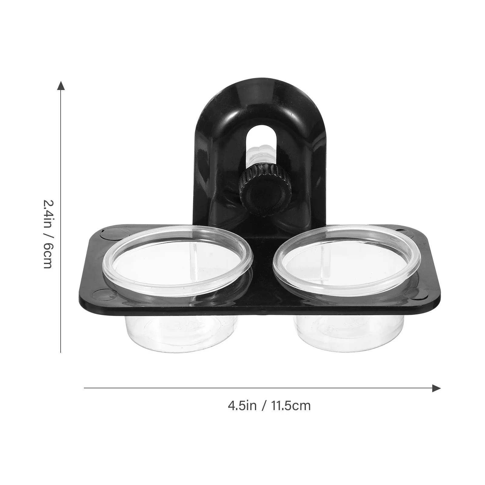 Reptile Feeder Bowl Container Durable Easy Clean for Lizard Turtle Gecko Scorpion Wall Mount Space Saving