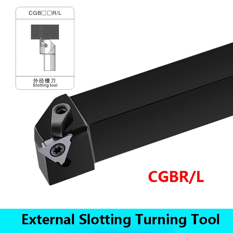 LIHAOPING CGBR CGBR1616 CGBR2020 CGBR2525 Slotting Tools CNC External Turning Tool Holder CGBR2020K16 CGBR1616H16 CGBR1616H32