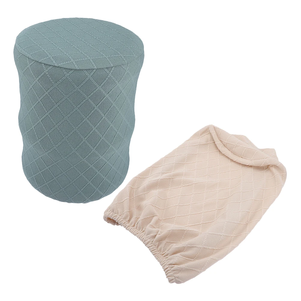 

2 Pcs Foldable Bucket Cover Office Water Dust Covers Polyester Drink Machine Bottle