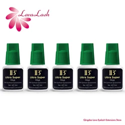 Korea Original IB Ultra Super Glue for Eyelash Extensions 5ml IB Green Cap Glue with Seal Bag False Lash Adhesive Private Label