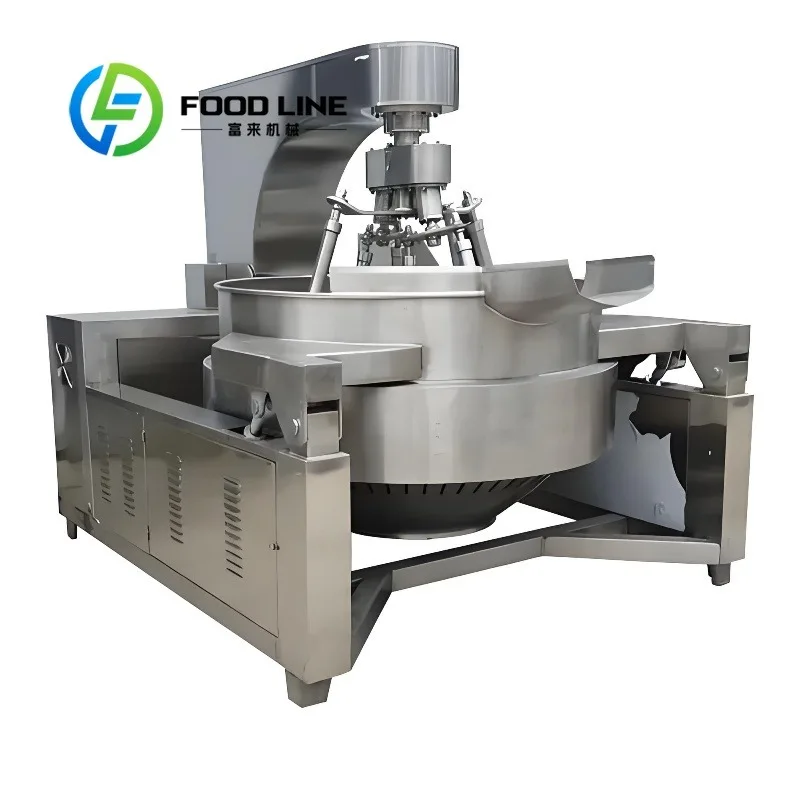 Automatic Tilting Planetary Food Processing Machine Stirrer Industrial Cooking Kettle for Dairy Products Factory Motor Bearing