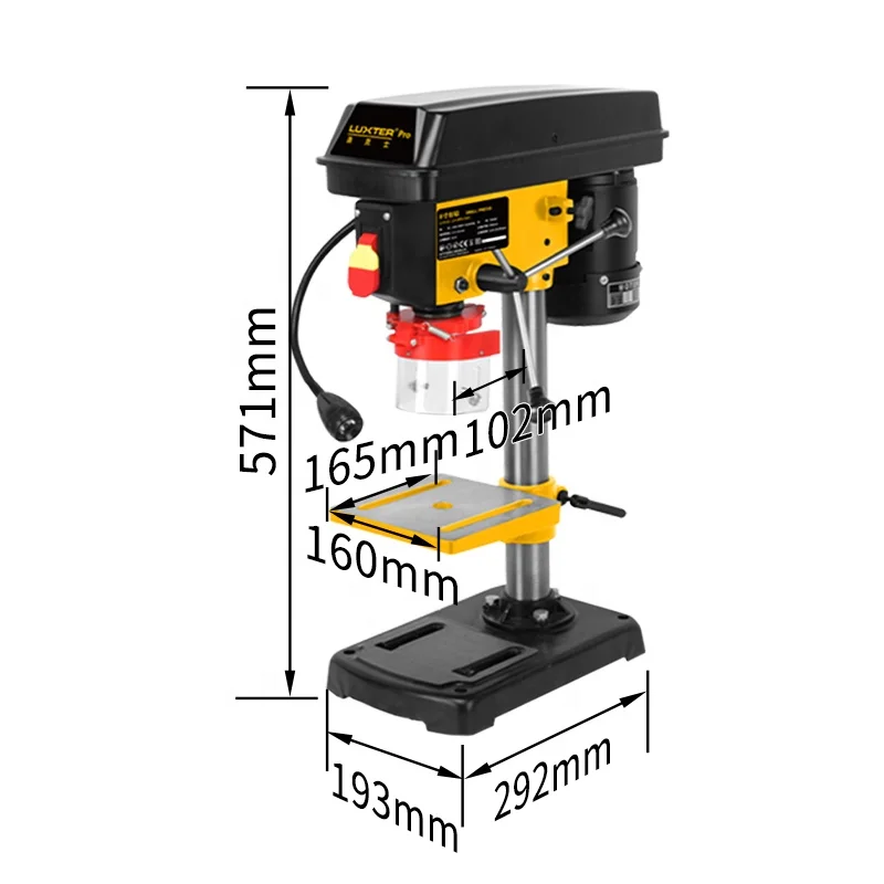 LUXTER  8inch 500W Bench Drill Drill Press Stand Drilling Machine Press