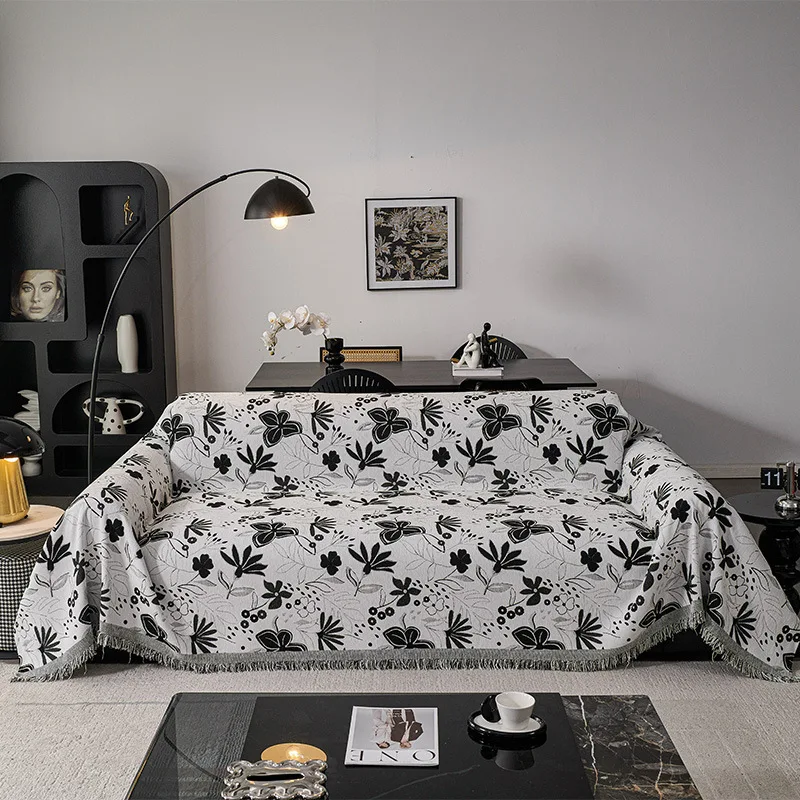 

French Retro Sofa Towel Cover Cloth Anti-cat Scratch Non-slip Cover All-inclusive All-season Universal Full Cover Sofa Cushion