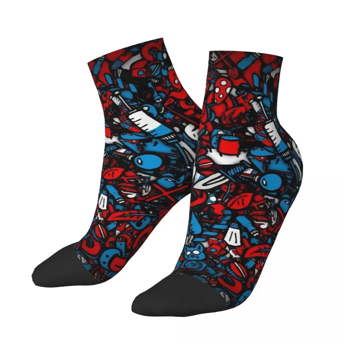 Graffiti Urban Street Art Dress Socks Men's Women's Warm Fashion Crew 