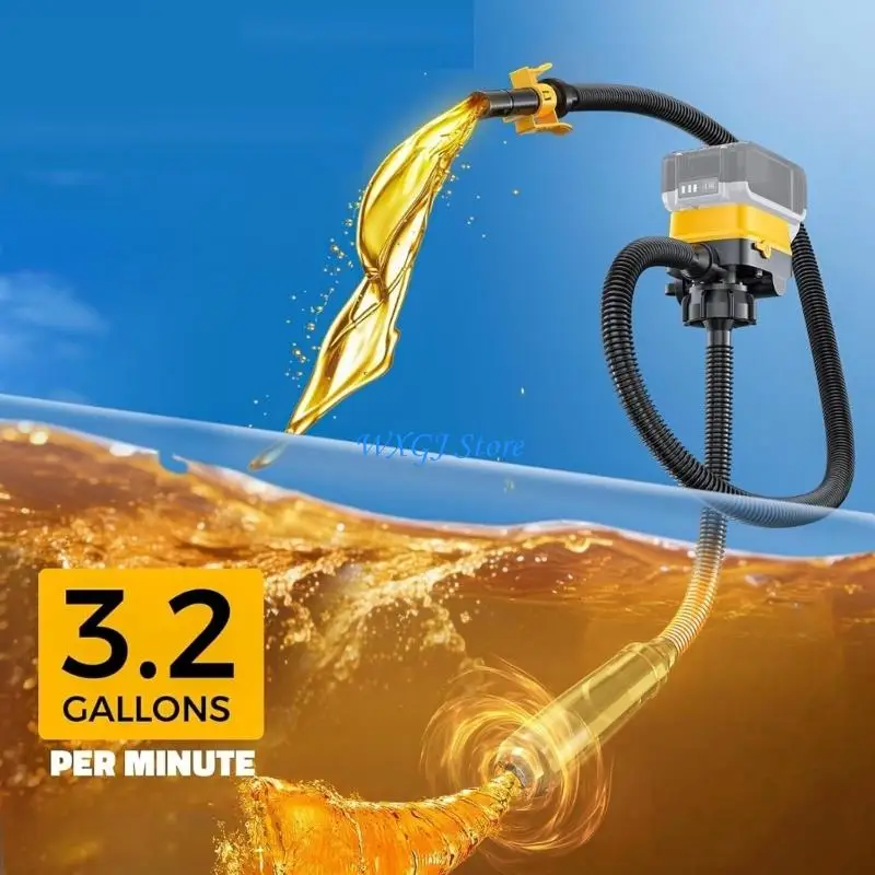 37JE Cordless Electric Transfer Pump 3.2GPM for 20V And 18V Battery Power Tool