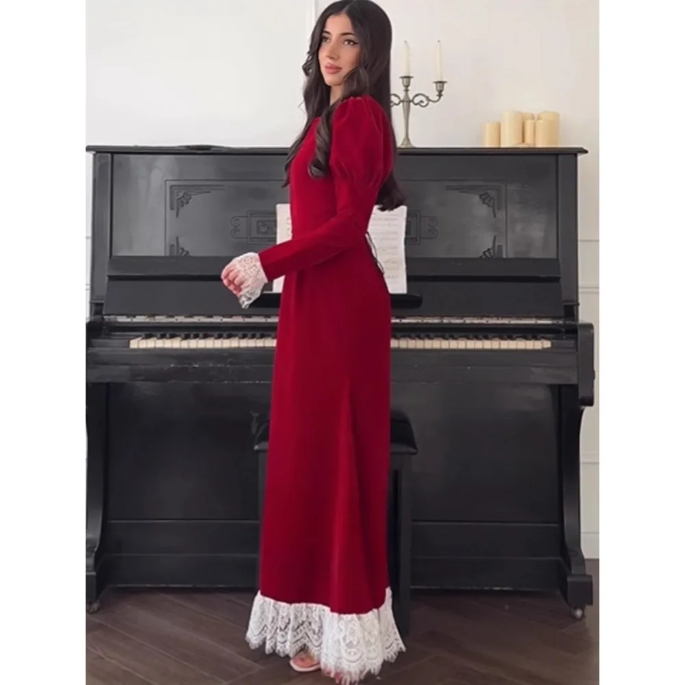 Eid abito marocchino musulmano per le donne Abaya Jalabiya abiti da festa con ricamo di piume Dubai Abaya caftano Islam abiti abito arabo