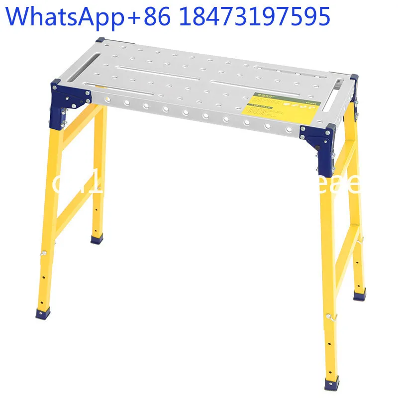 Folding integrated stamping lifting thickening   thick putty scraper painter decoration stirrup engineering ladder scaffolding