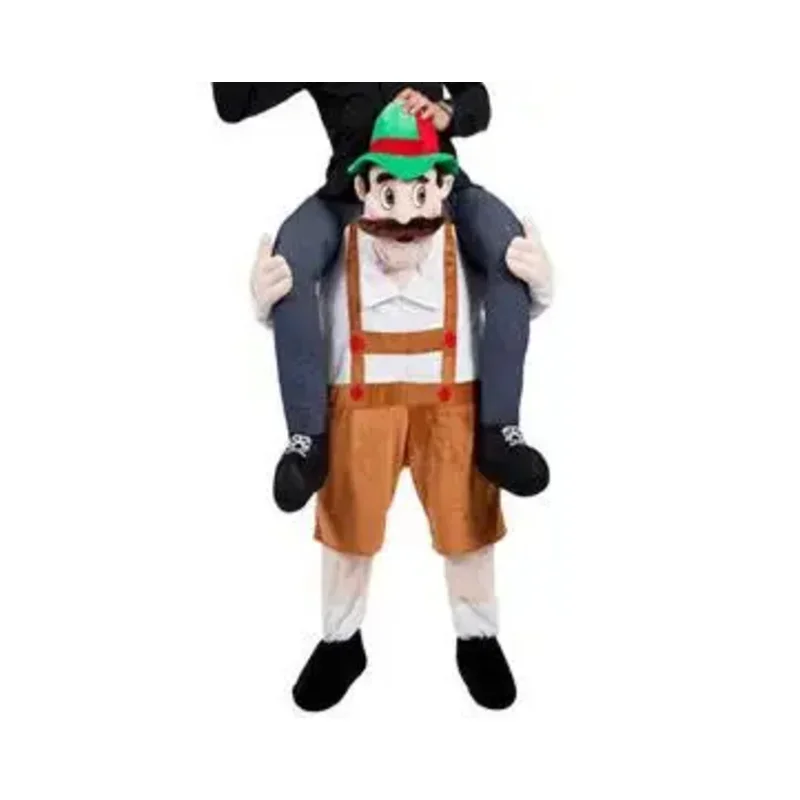 New 2025 Magic Pants Ride on Me Walking Mascot Back Costumes Adults Animals Fake Legs Christmas Halloween Cosplay Party Dre X159