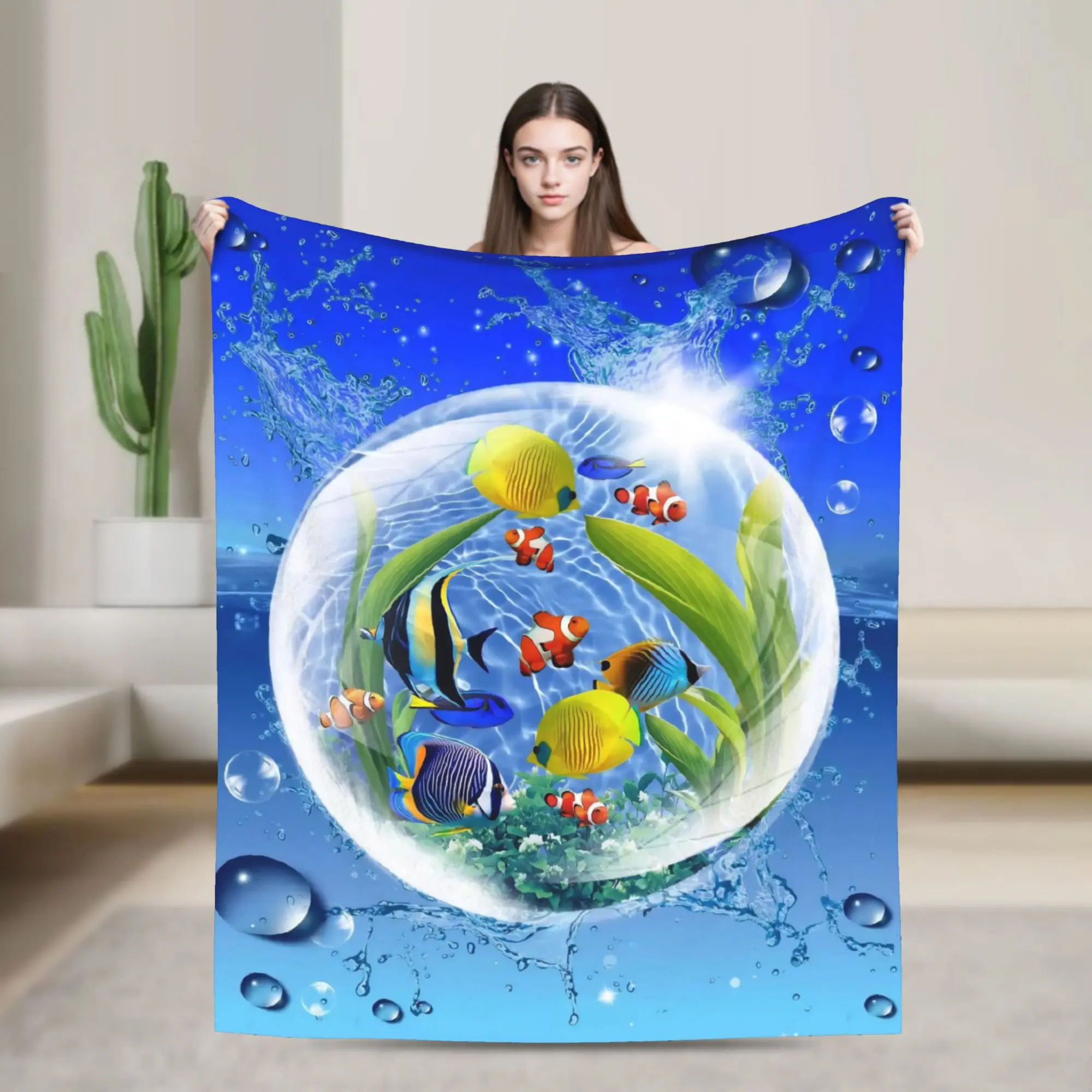 Electronic Y2K Frutiger Aero Knitted Blanket  Flannel Throw Blankets Summer Air Conditioning Portable Soft Warm Bedspread